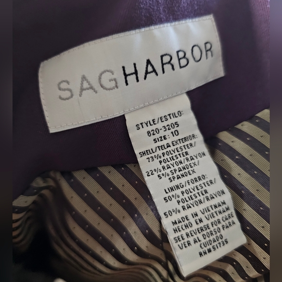 NWT SAG Harbor Purple Blazer - Picture 9 of 10